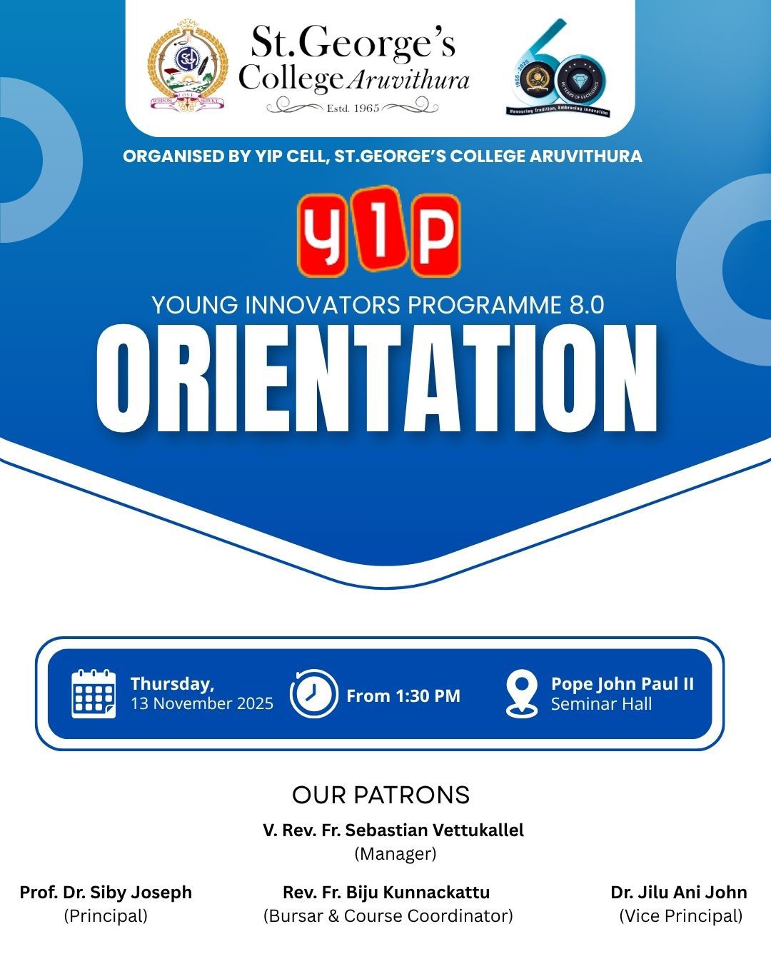 Young Innovators Programme 8.0 - ORIENTATION
